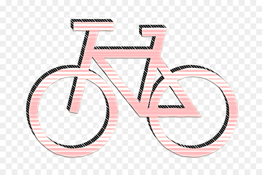 Icona di simbolo della bicicletta icona del trasporto icona della bici - 