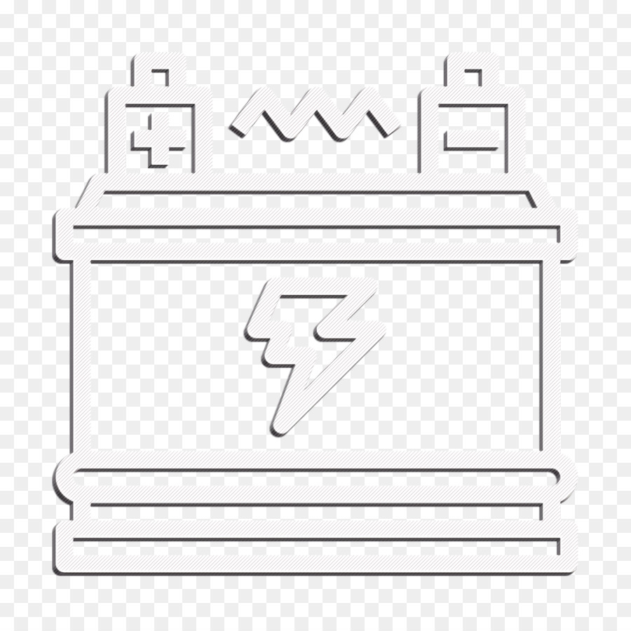 Icona della batteria dell'icona della macchina dell'icona dell'icona di energia di energia - 