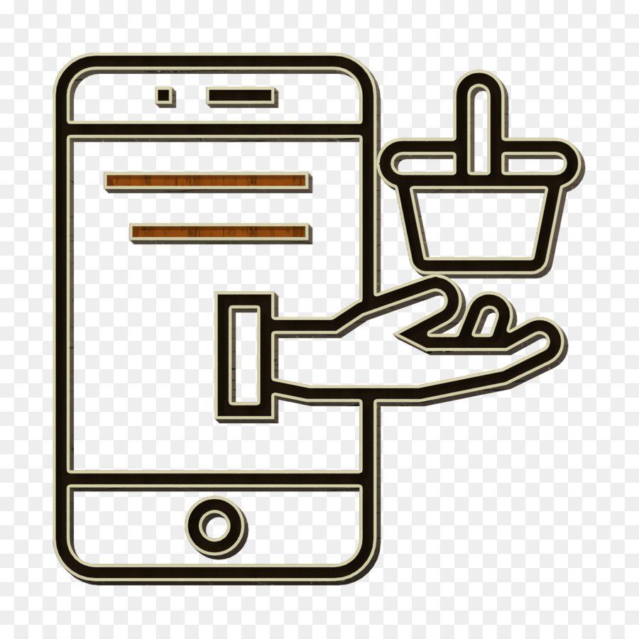 Market and economy icon Online shop icon
