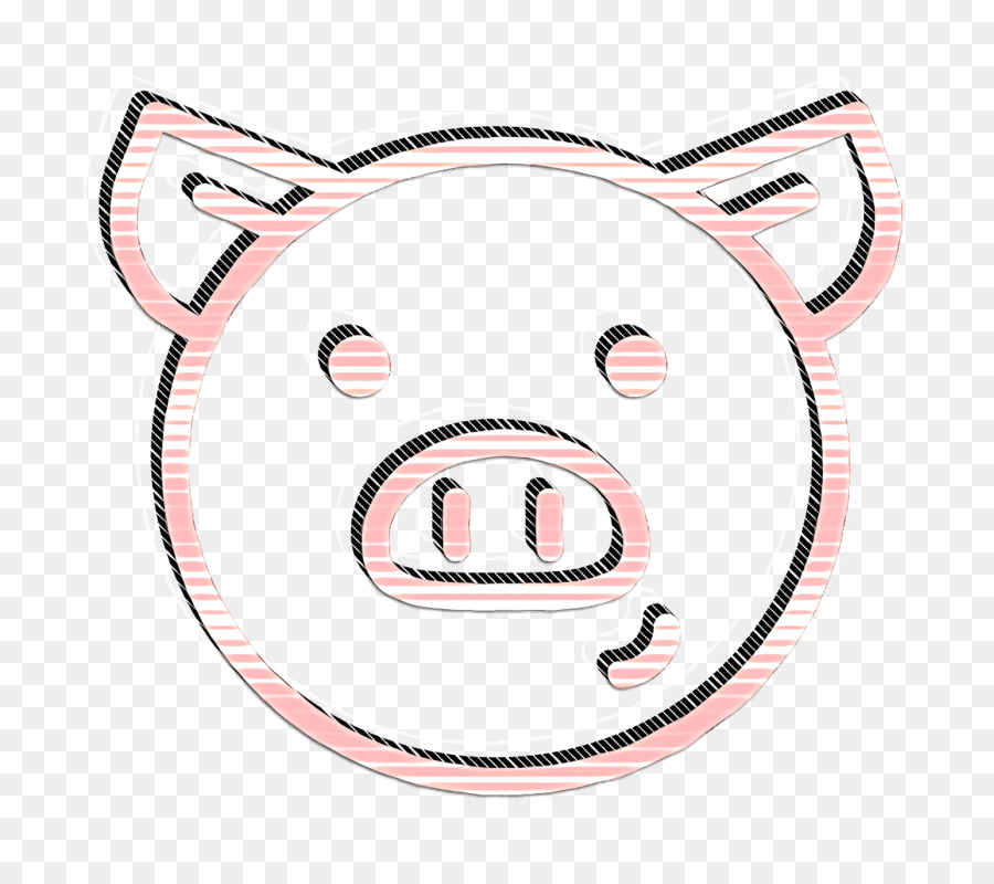 Tierreich-Symbol-Schwein-Symbol Zoo-Symbol - 