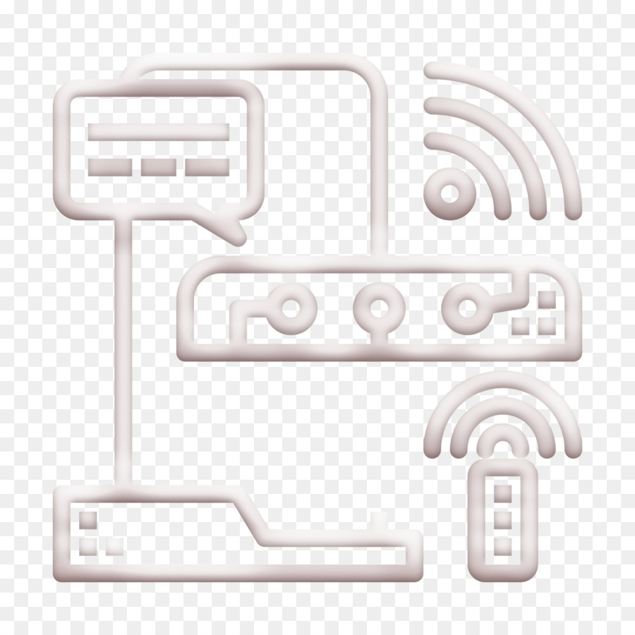 Smart Home-Symbol-Monitor-Symbol Automatisierungssymbol - 