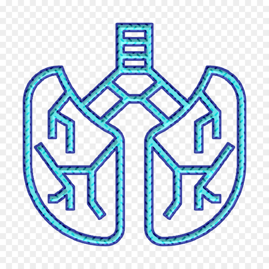 Lunge-Symbol Menschliche Organs-Symbol Lungen-Symbol - 