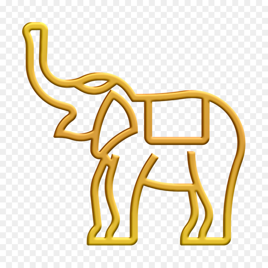 Icona di simboli della Tailandia icona dell'elefante dell'icona della Tailandia - 