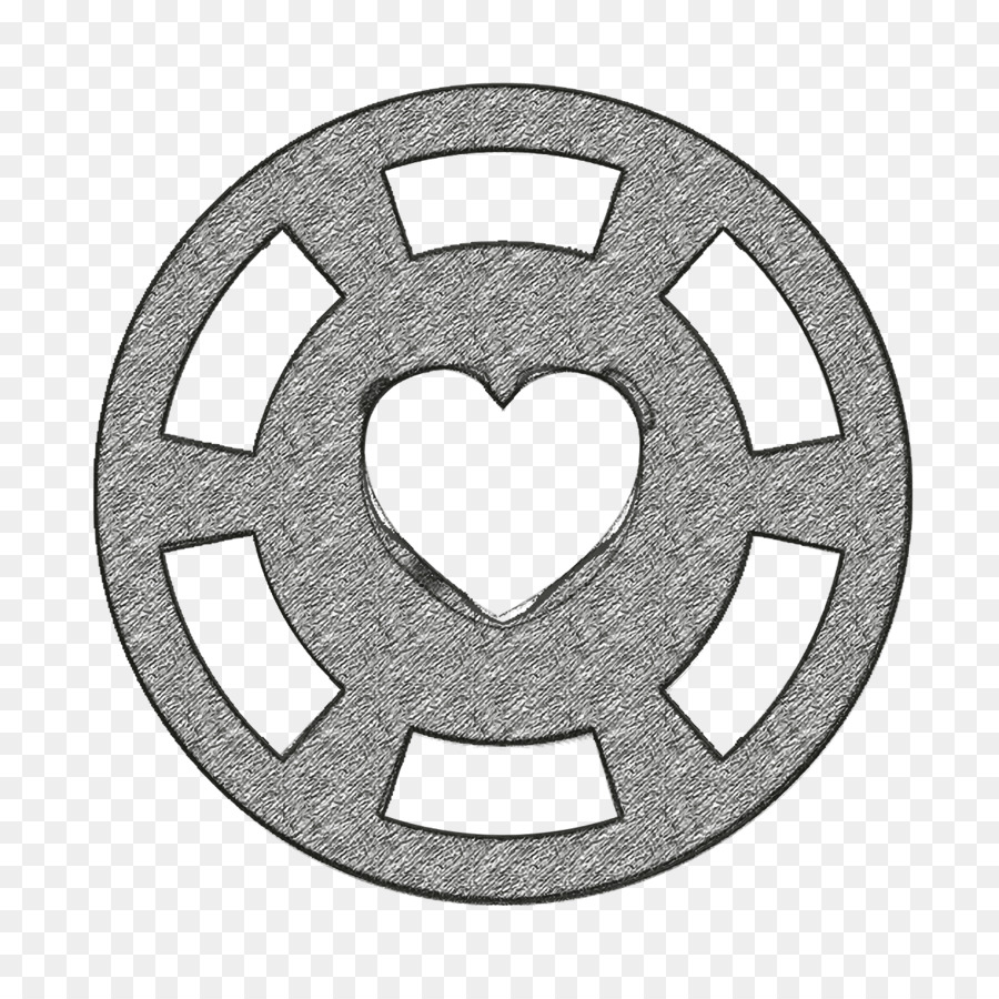 Heart inside circle icon POI Signals icon Passion icon