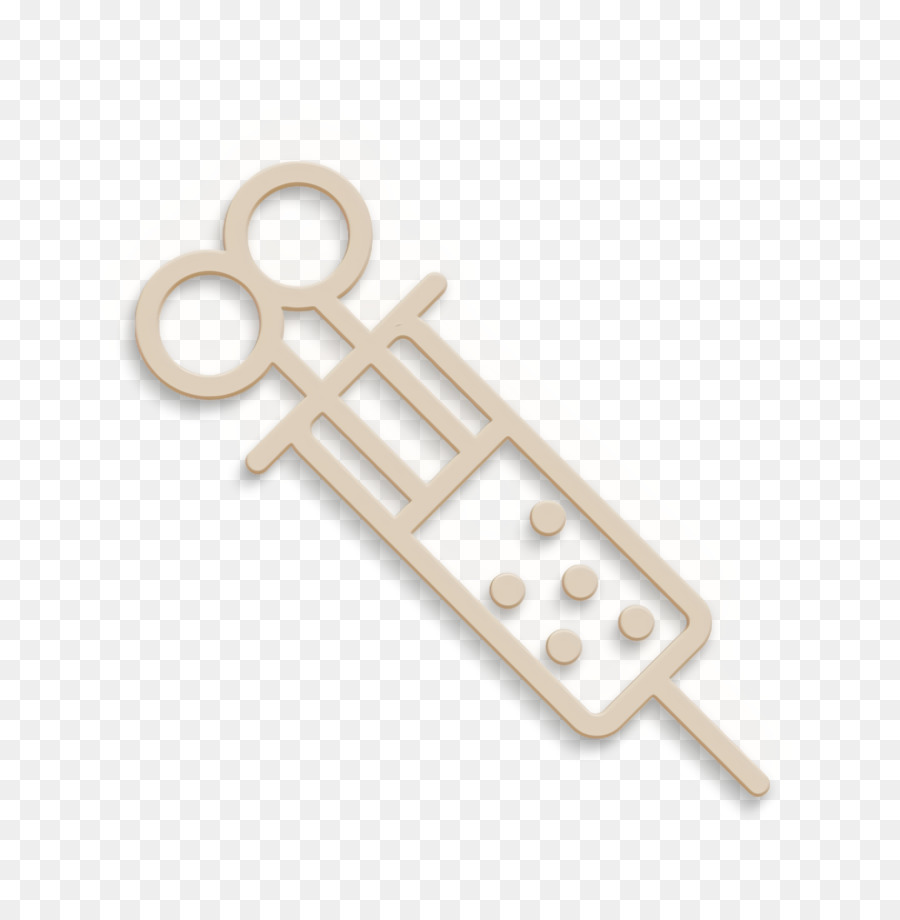 Icona del vaccino dell'icona della siringa Icona dell insieme medico - 