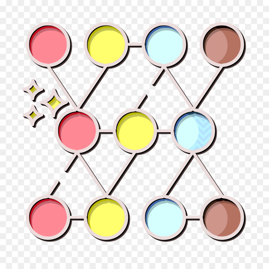 Datenanalysen-Symbol-Komplexitätssymbol-Netzwerk-Symbol - 