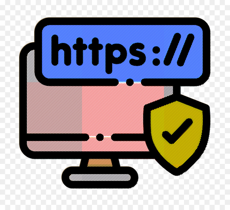 Biểu tượng Internet và biểu tượng công nghệ HTTPS - 