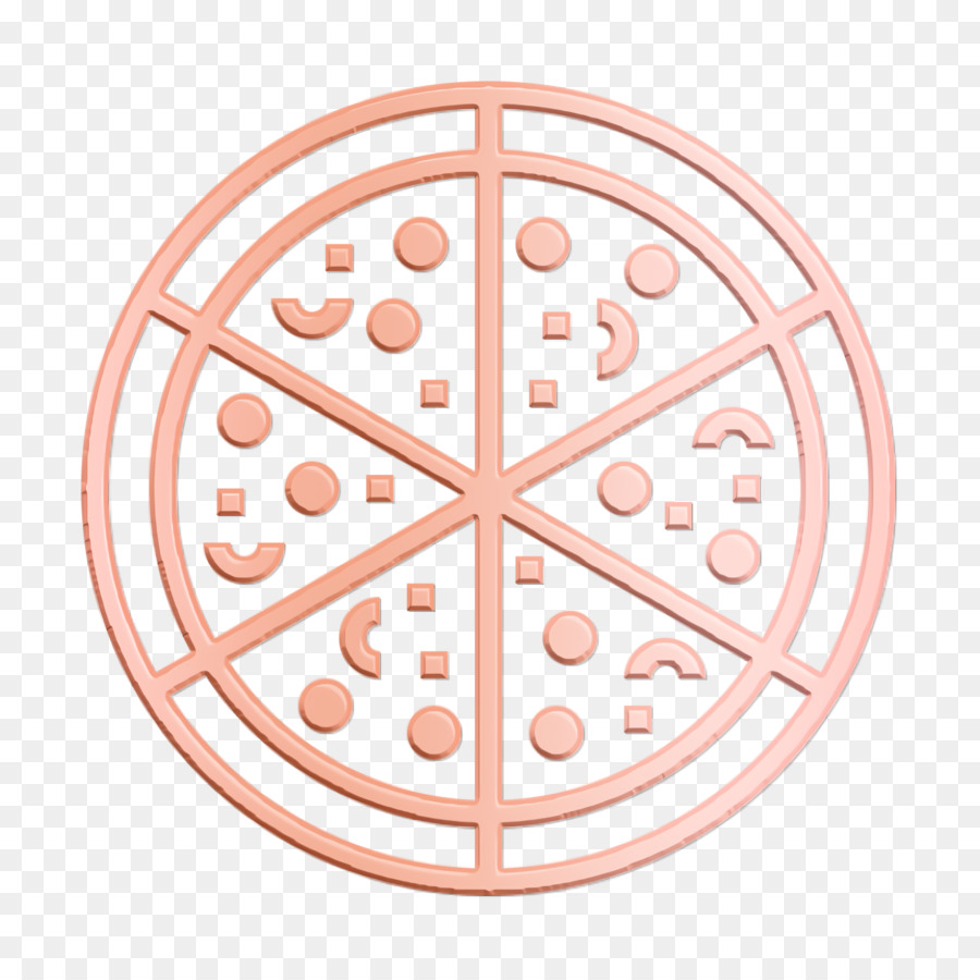 Icona di pizza icona di fast food - 