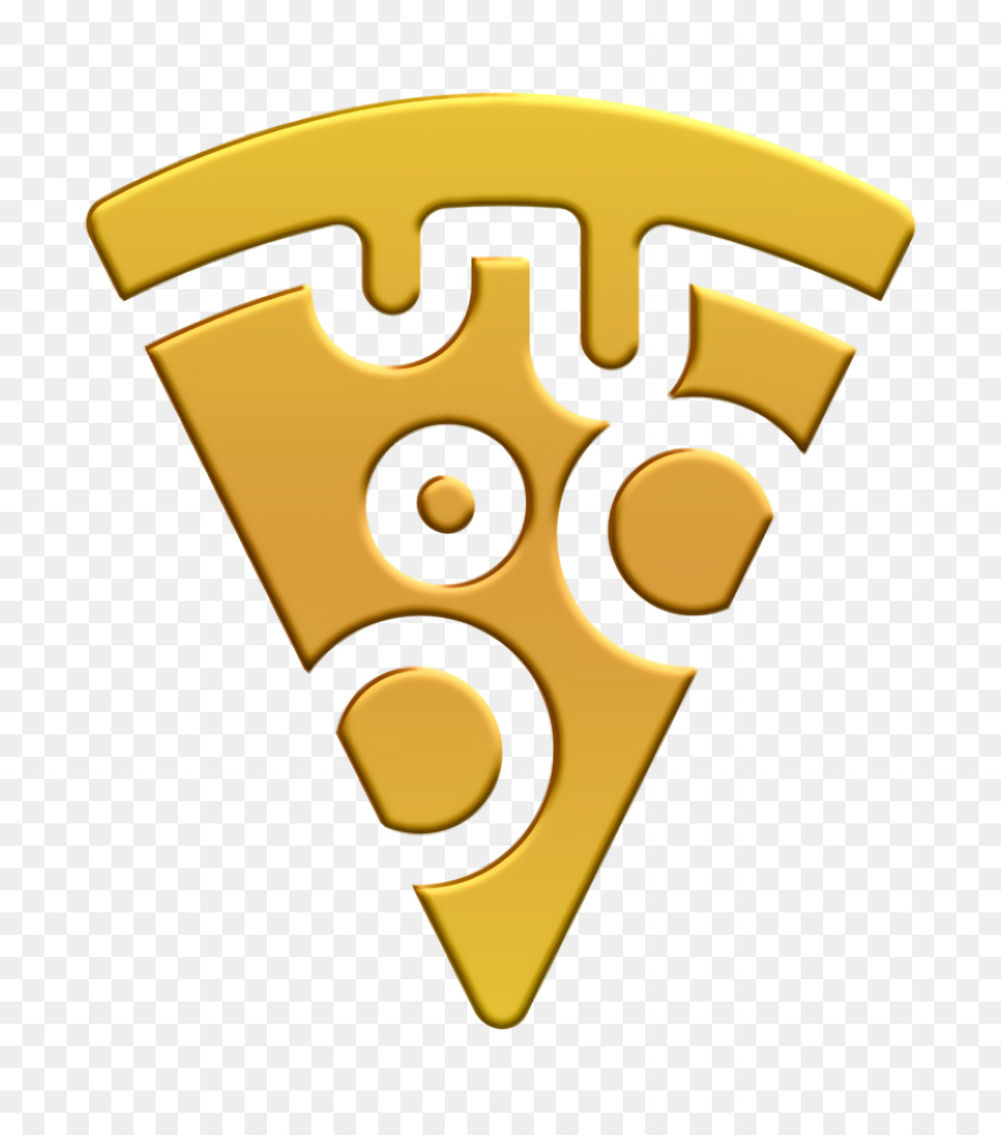 Icona della festa della fetta della pizza icona della festa della festa della festa - 