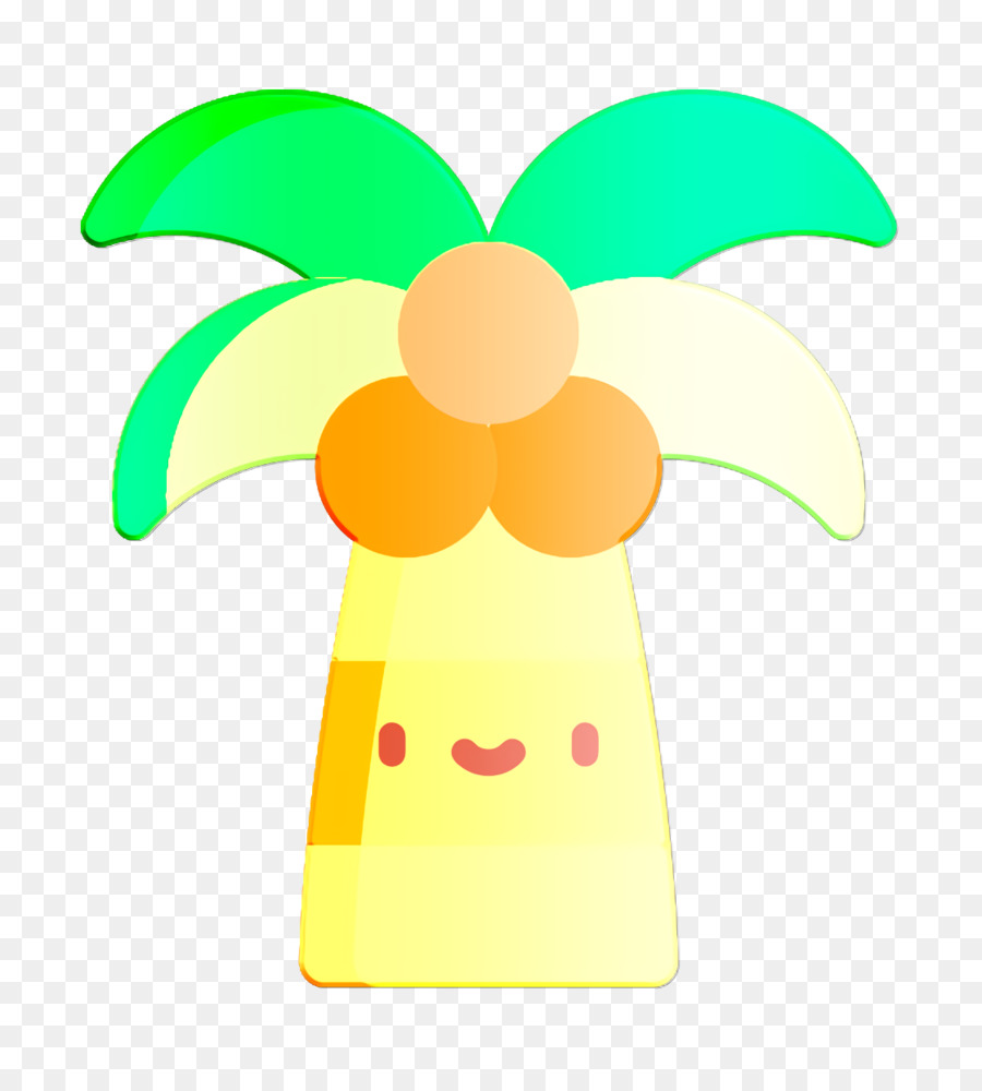 Jungle icon Palm tree icon Summer icon
