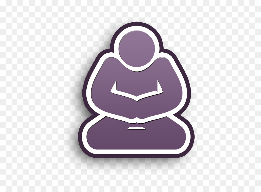 Yoga-Symbol Leute Icon Meditation Pose-Symbol - 