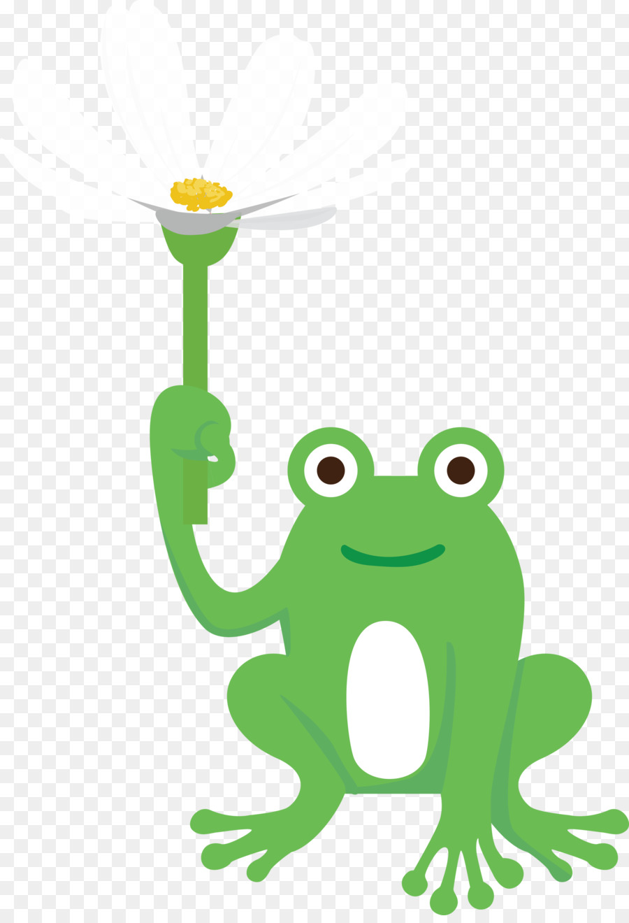 Misuratore verde del fumetto della rana dell'albero delle rane - 