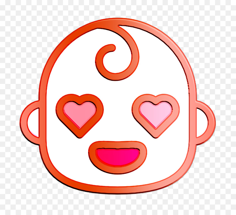 Icona delle persone Emoticon di colore lineare icona dell'icona dell'icona di amore - 