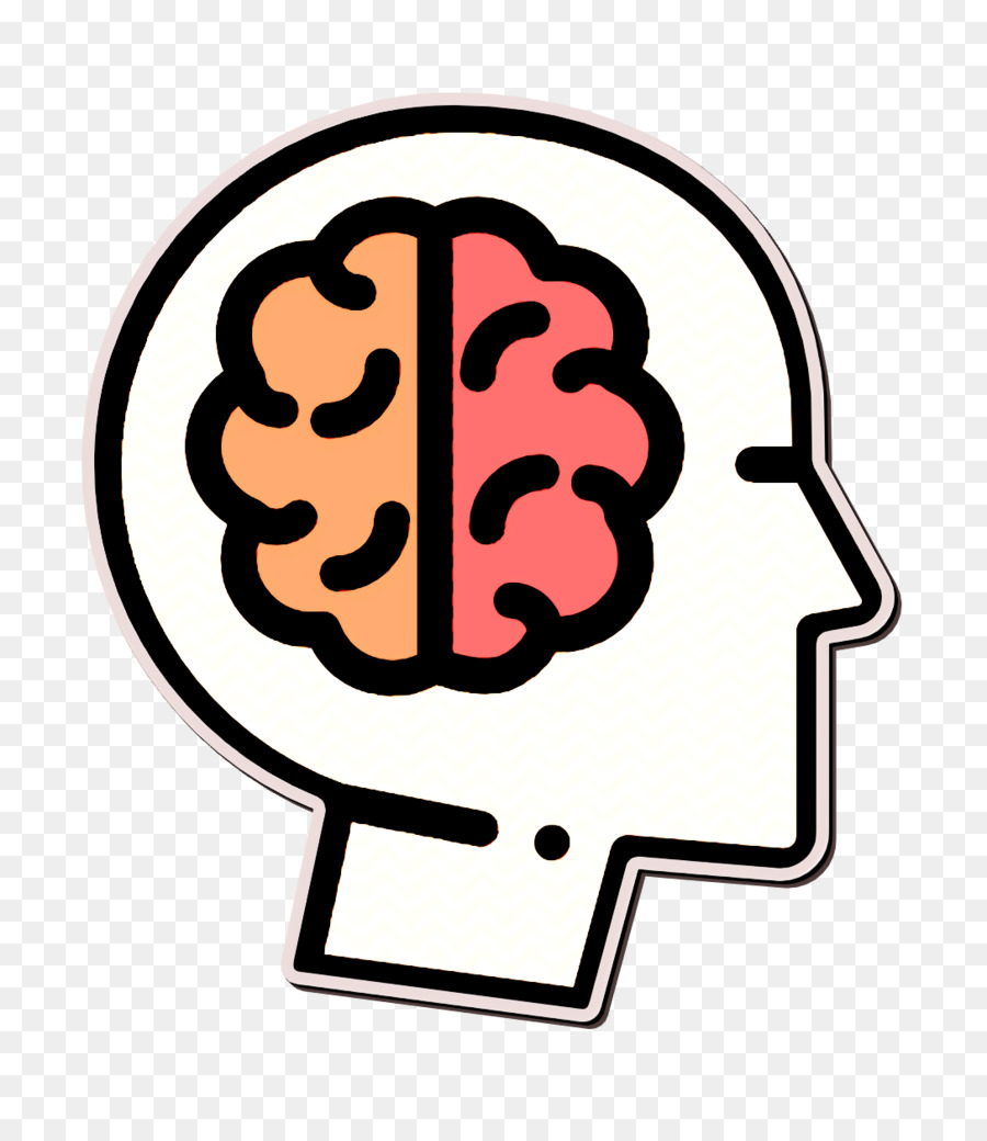 Psychologie Symbol Gehirn Symbol - 