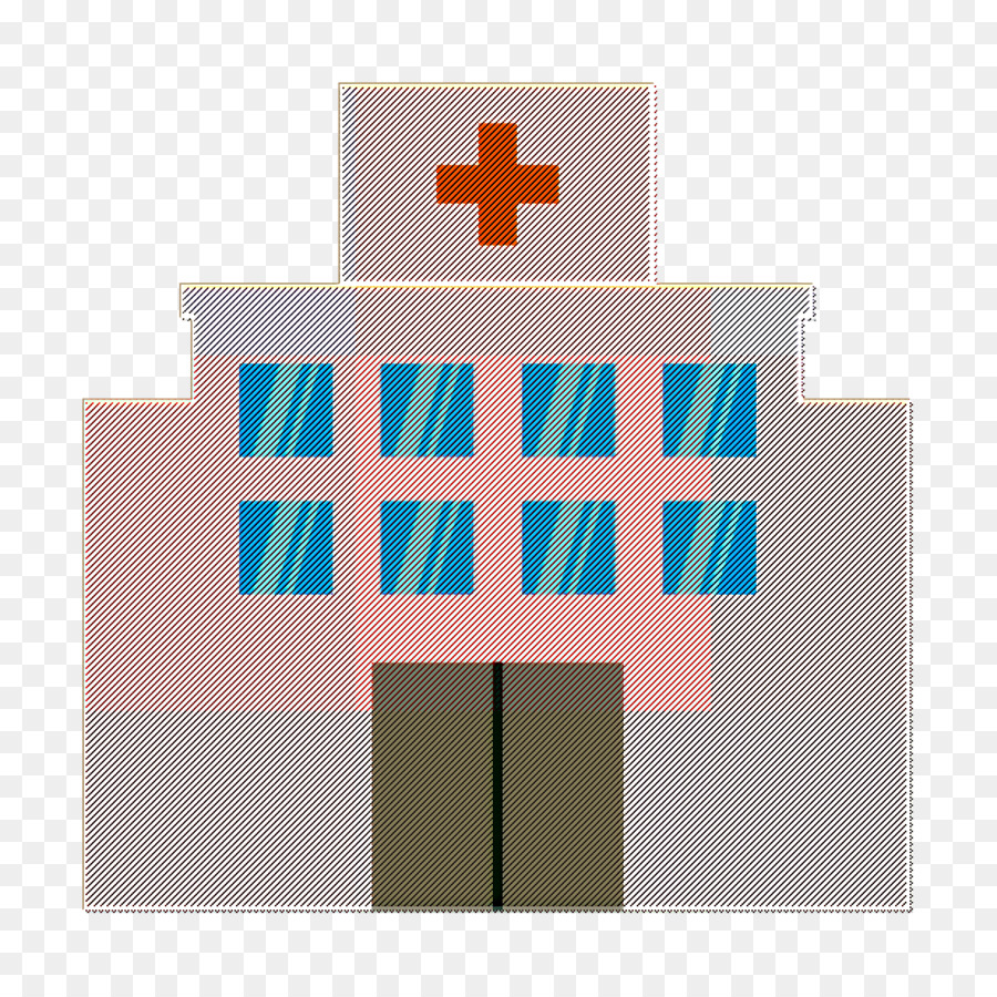 Krankenhaus-Ikone Medizin- & Gesundheitssymbol - 