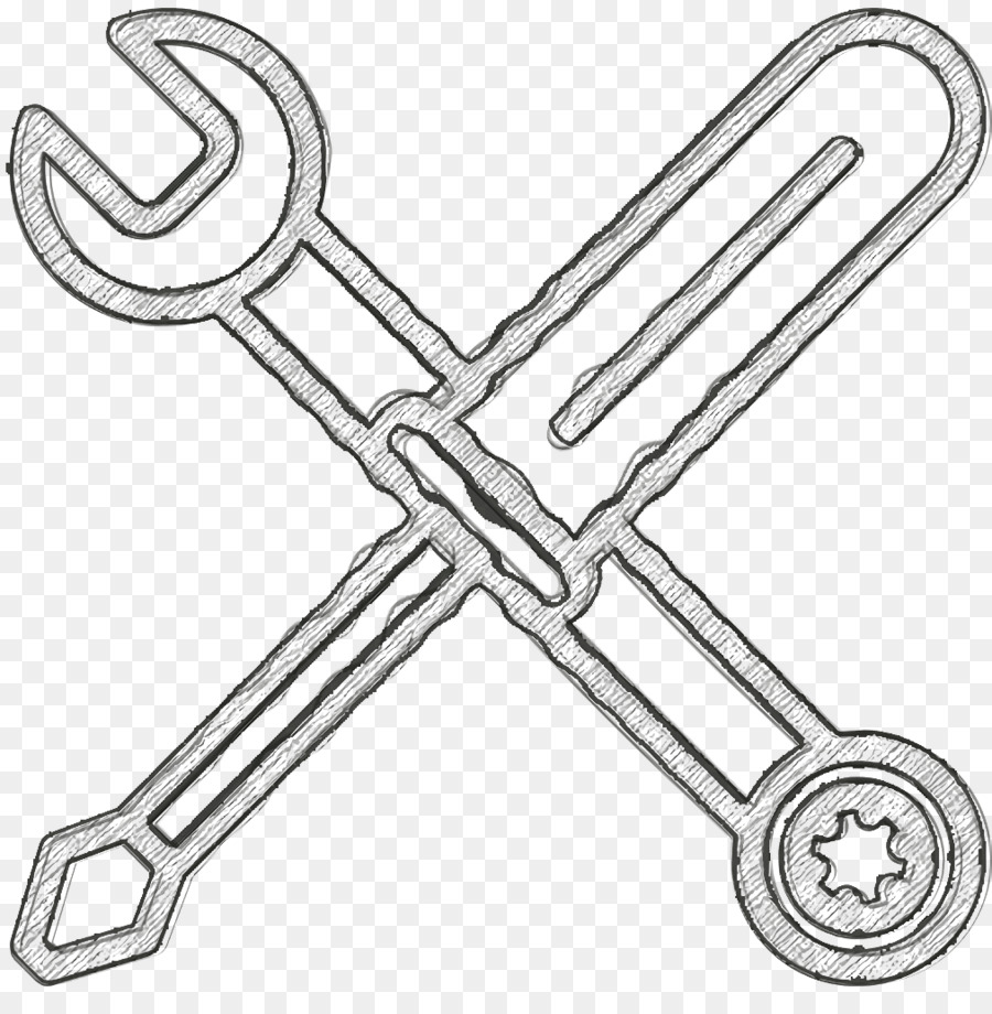 Schraubendreher-Symbol-Schlüssel-Symbolwerkzeug-Symbol - 