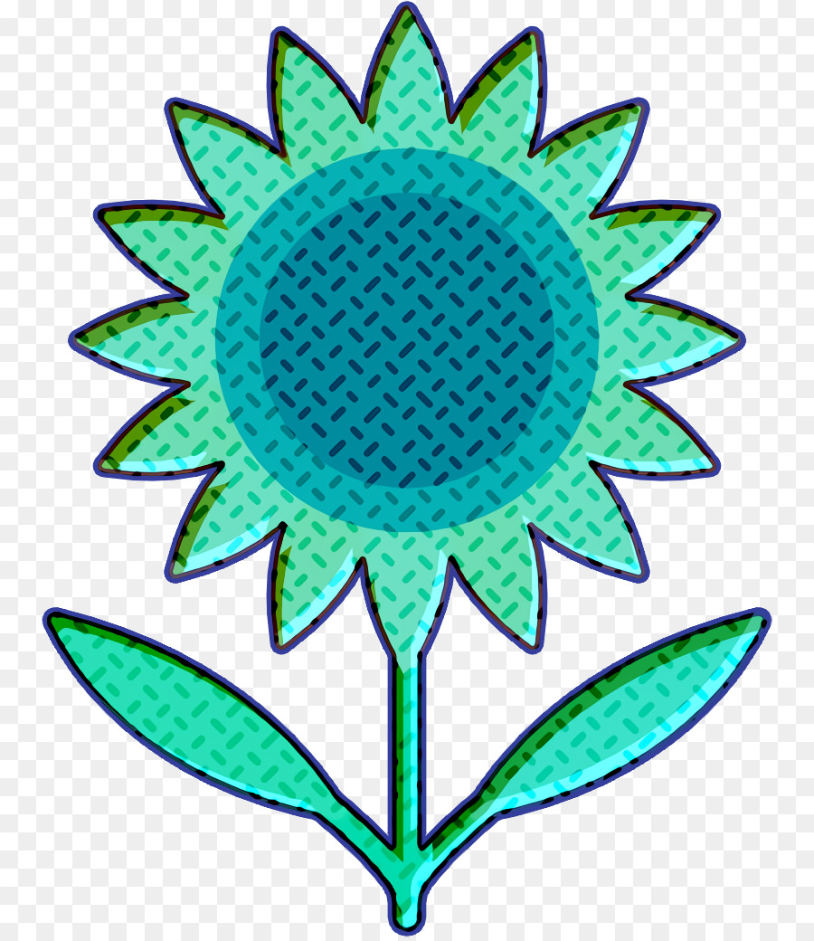 Sunflower icon Flower icon Animals and nature icon