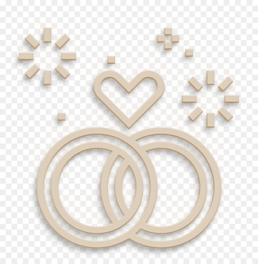 Diamant-Symbol-Hochzeitsringe-Symbol-Hochzeitselemente-Symbol - 