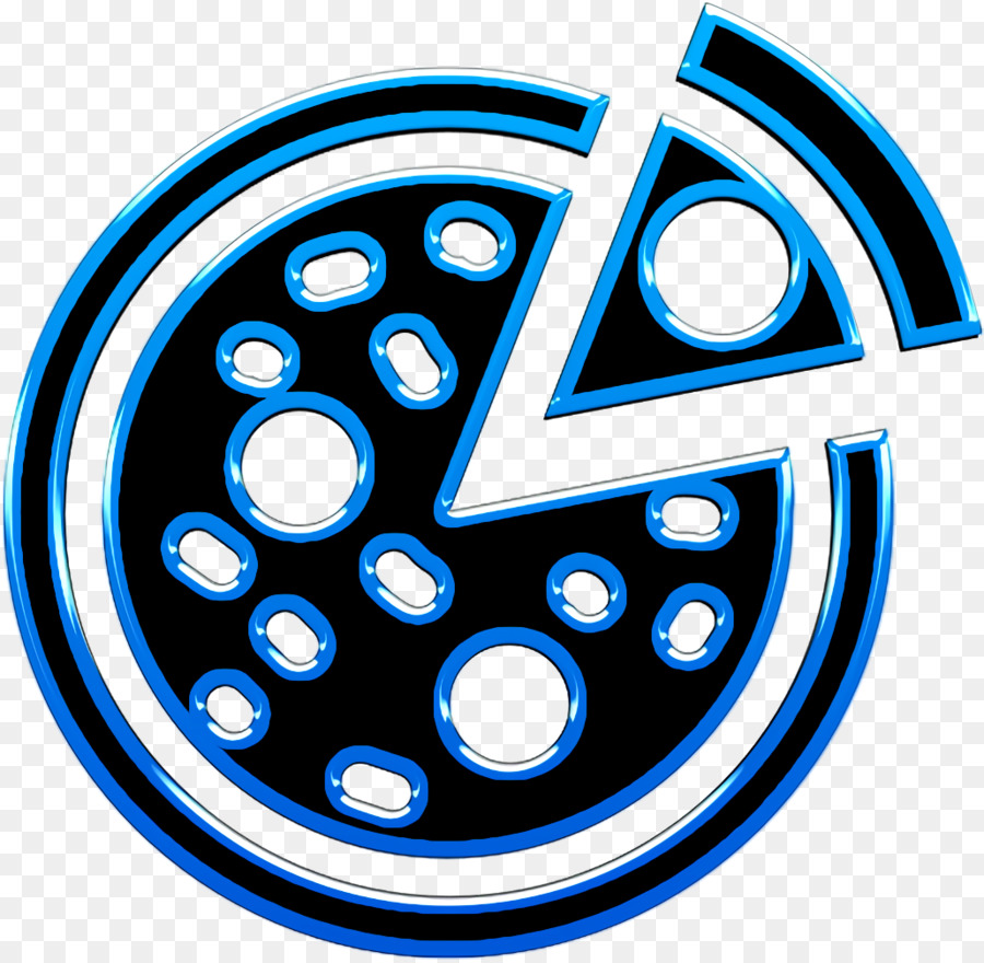 Pizza-Symbol Lebensmittel-Symbol-Symbol - 
