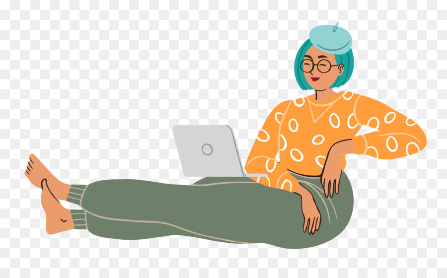 Relaxing lady woman