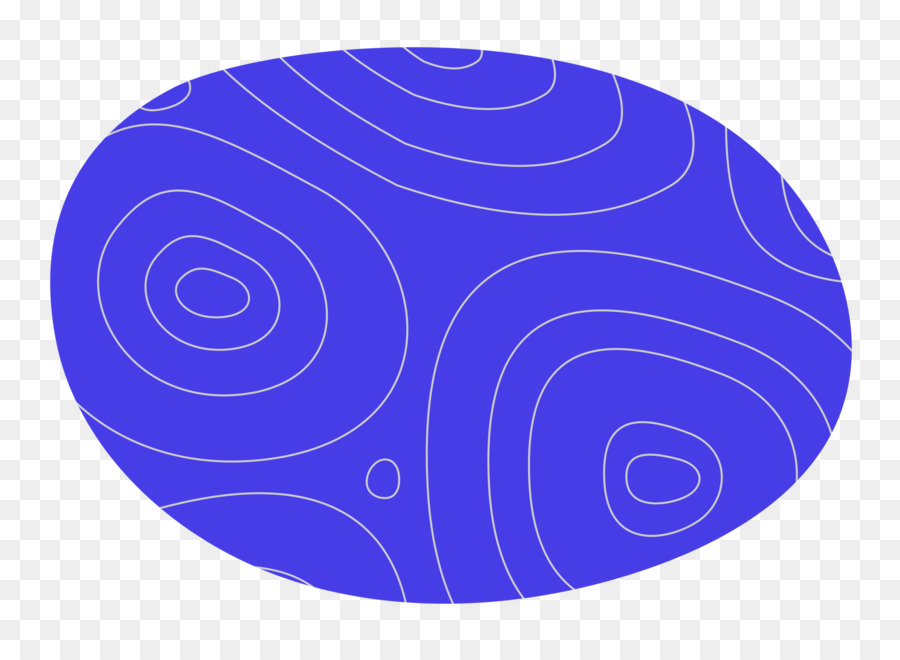 Kreis Kobaltblau / M Violetter Kobaltblau / M-Muster - 