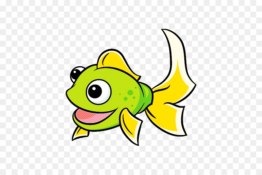 leaf cartoon fish yellow meter