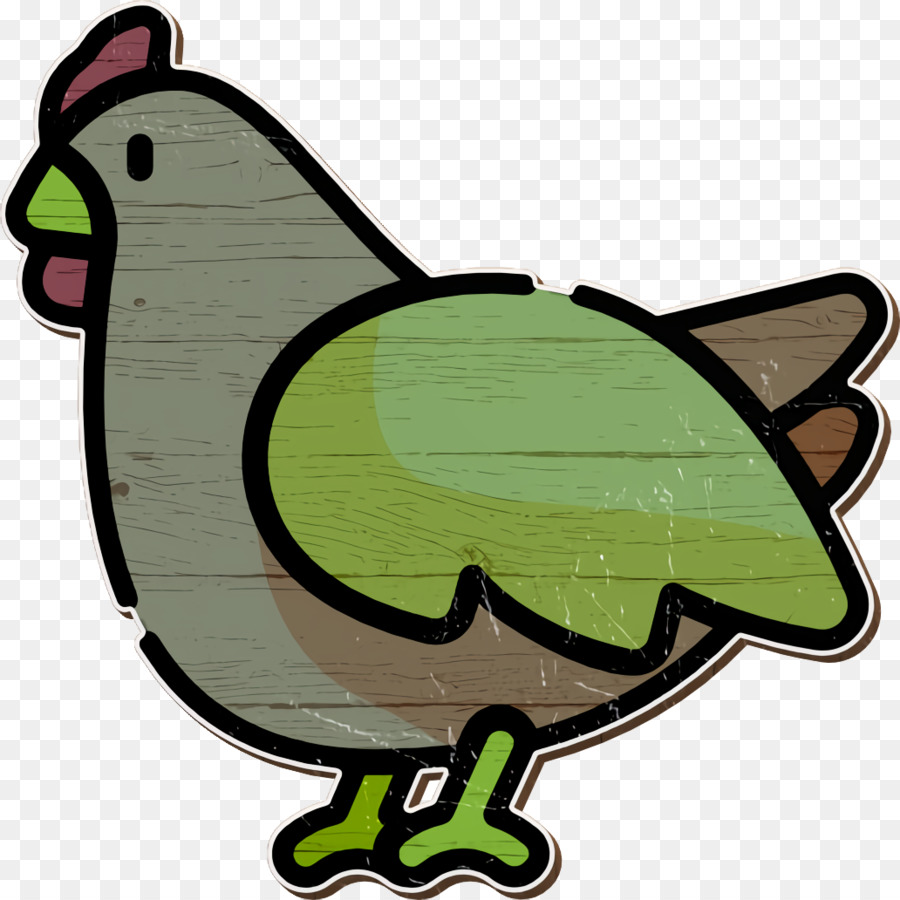 Icona della fattoria dell'icona di pollo - 