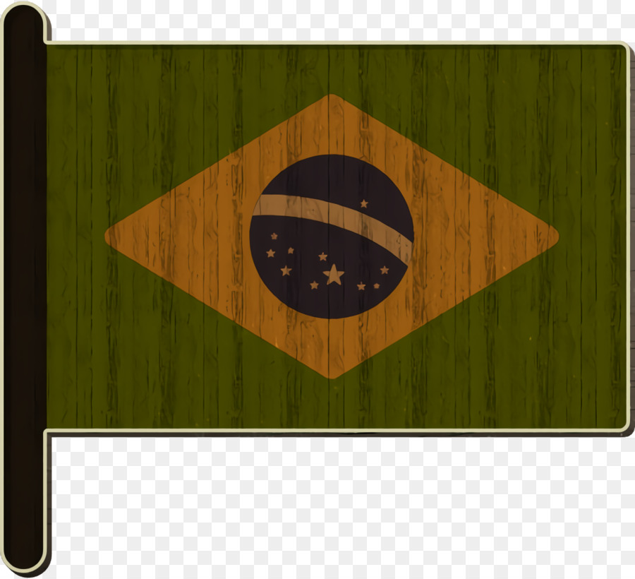 Internationale Flaggen-Symbol-Brasilien-Symbol - 