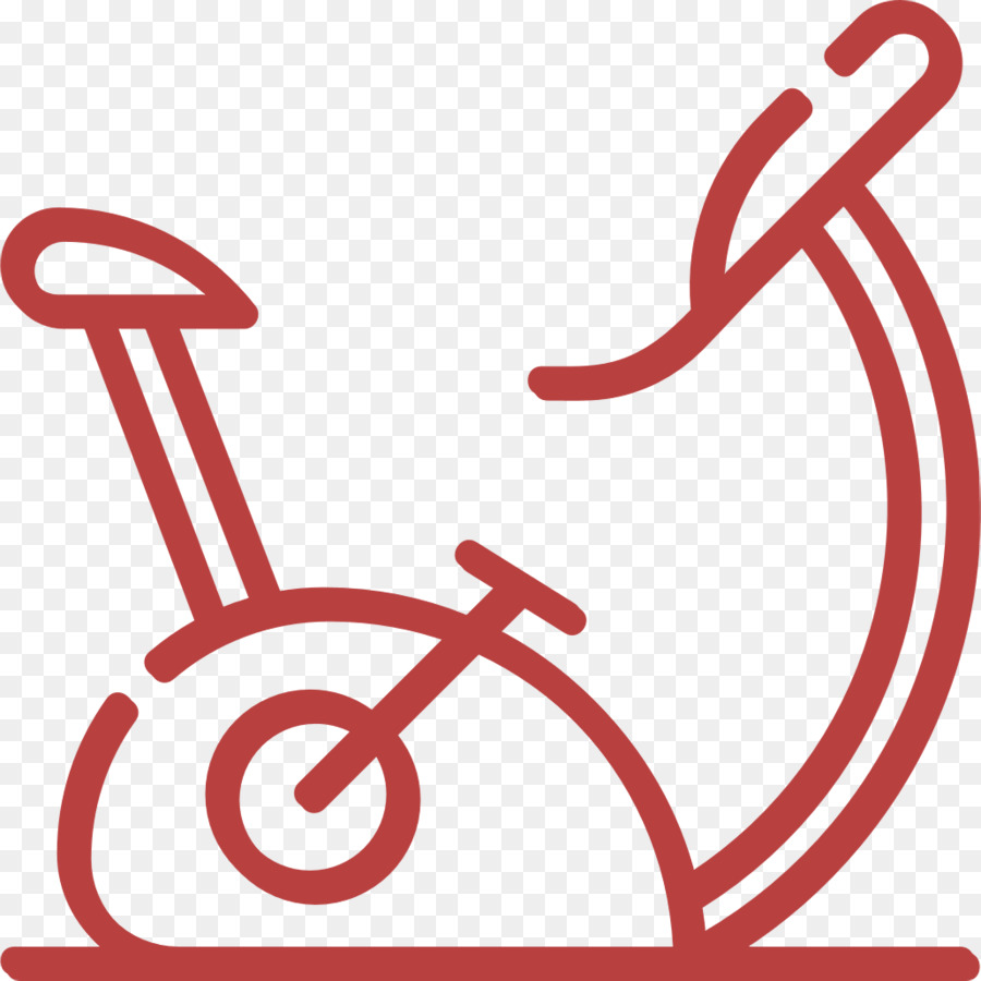Biểu tượng xe đạp văn phòng hình phòng tập thể dục - 