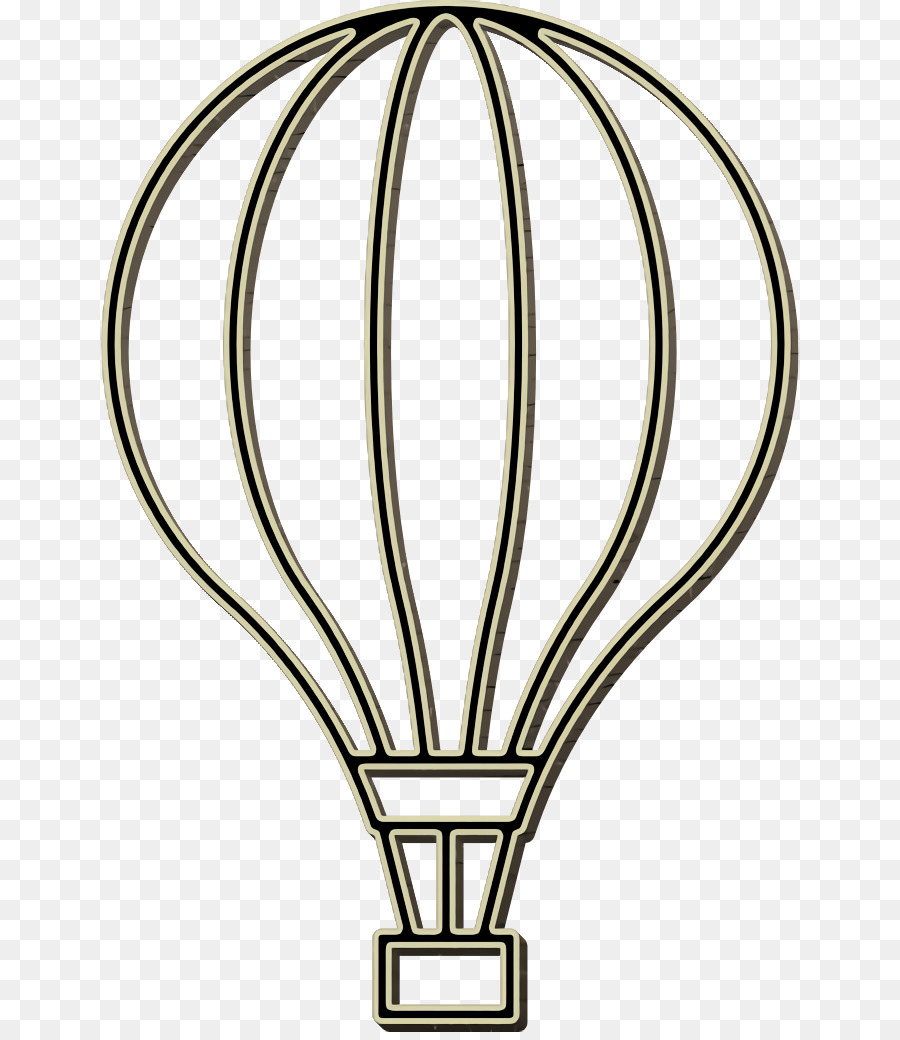 Ökologismus-Symbol Reisen Symbol Heißluftballonfliegen-Symbol - 