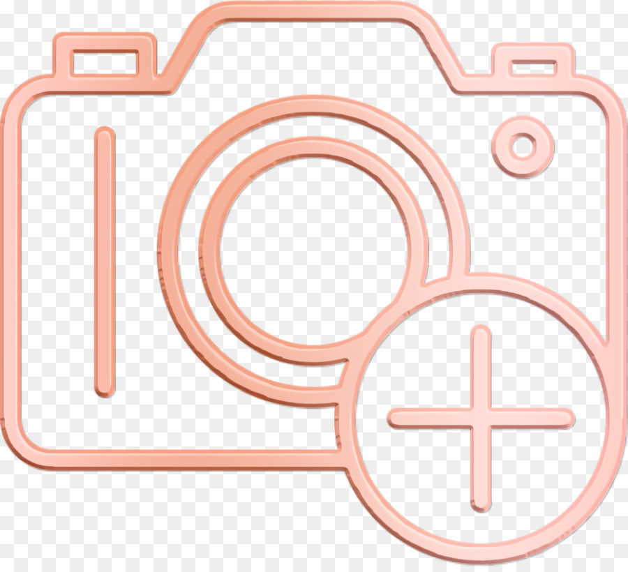 Icona dell'icona della fotocamera e icona video - 