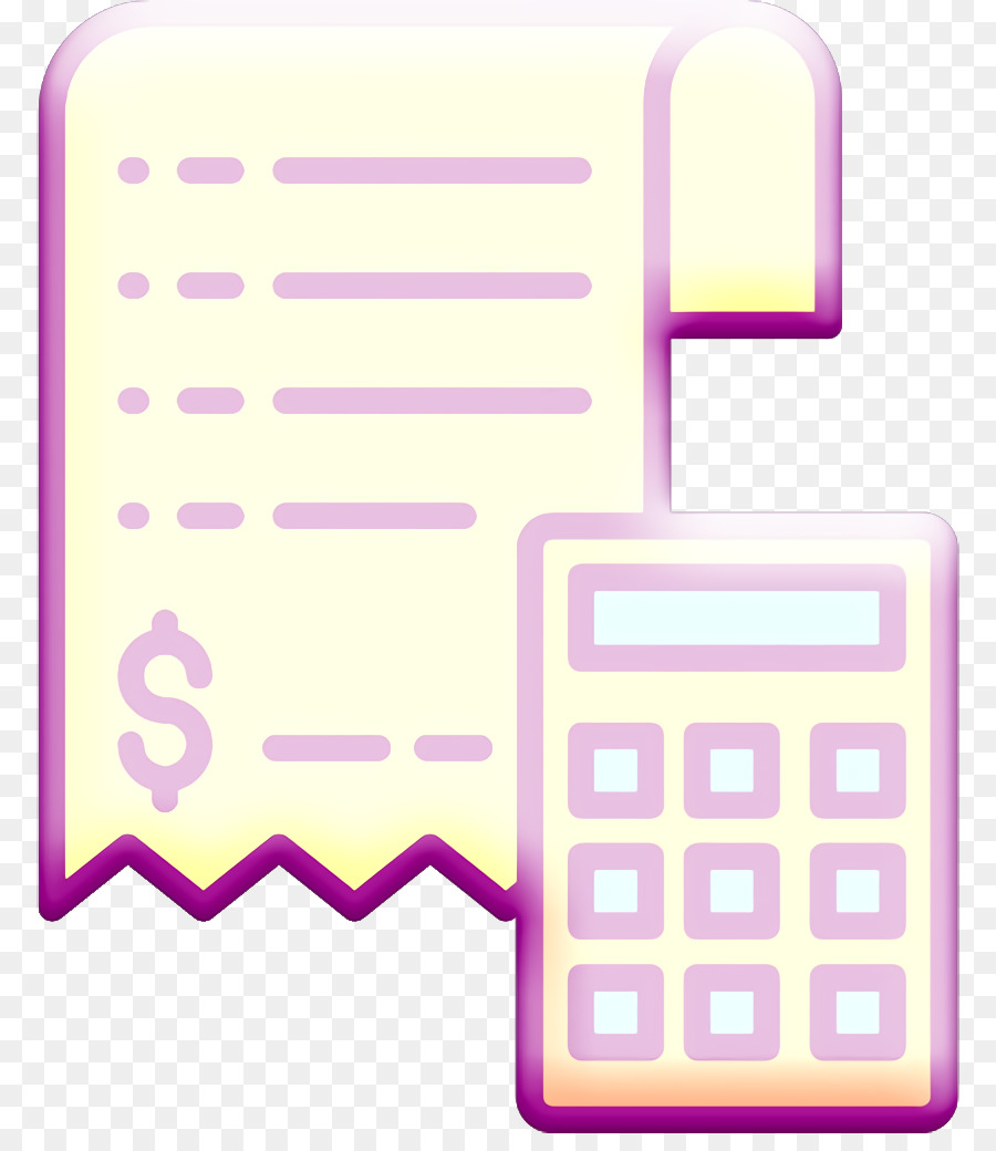 Steuer-Symbol Bill-Symbol-Zahlungen-Symbol - 