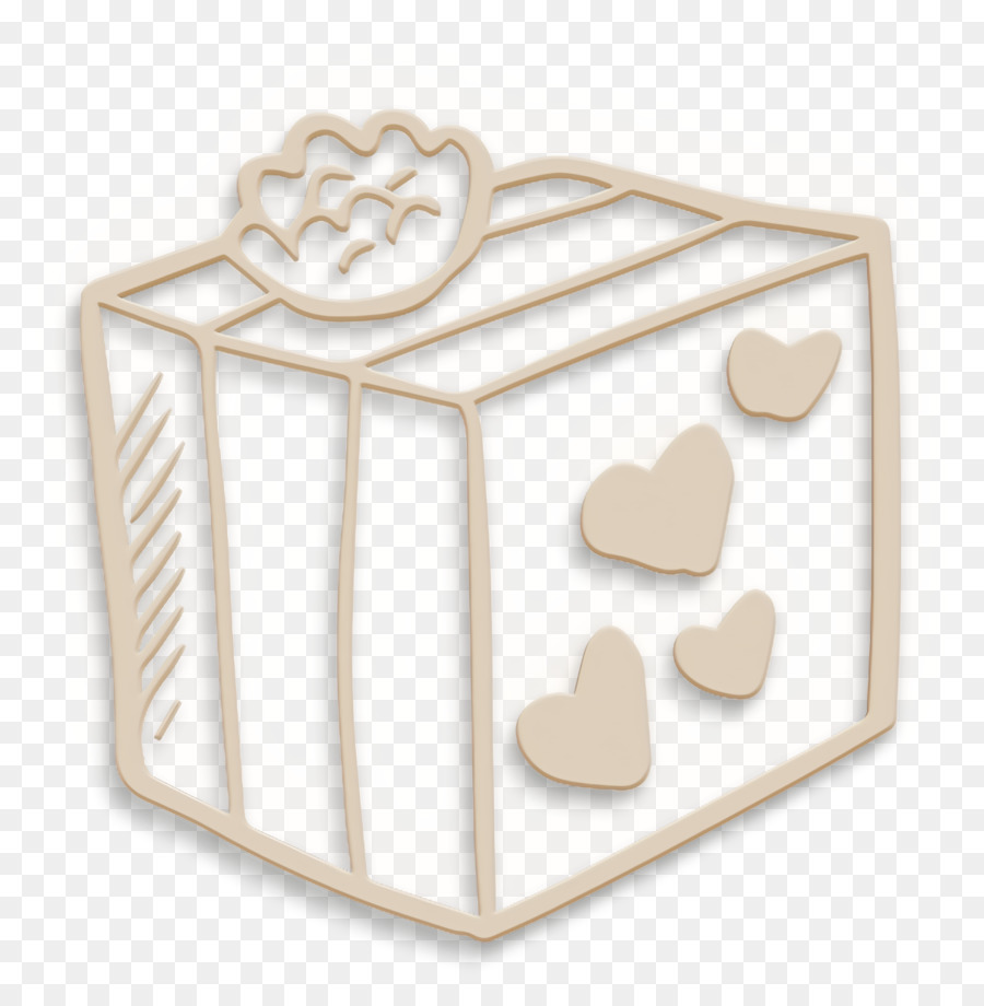Gift icon icon Hand Drawn Love Elements icon