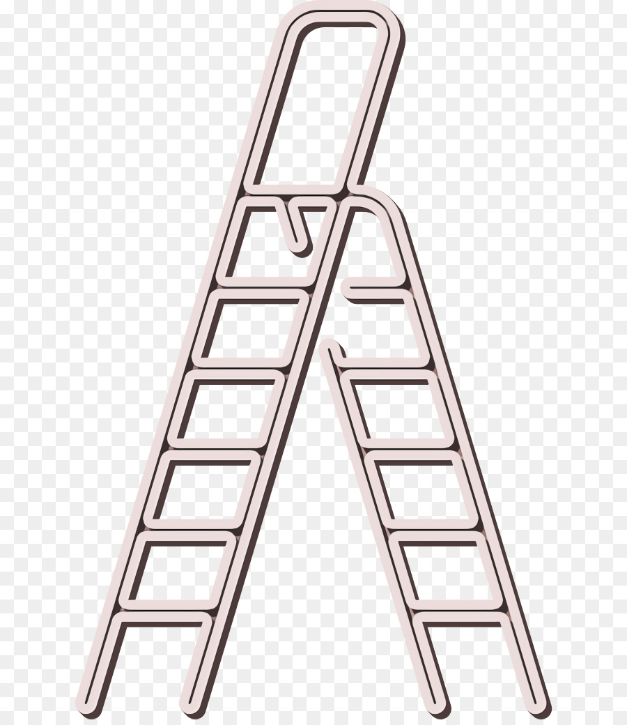 Icona della scala delle scale Icona dell'icona di carpenteria degli strumenti di fai da te - 