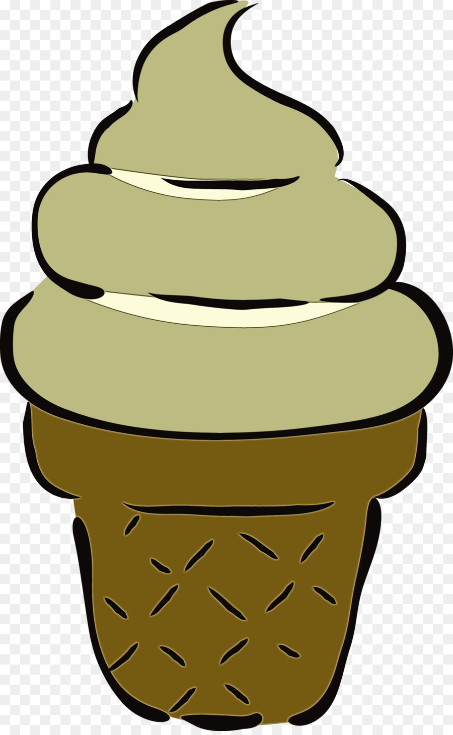 ice cream cone yellow meter cone headgear