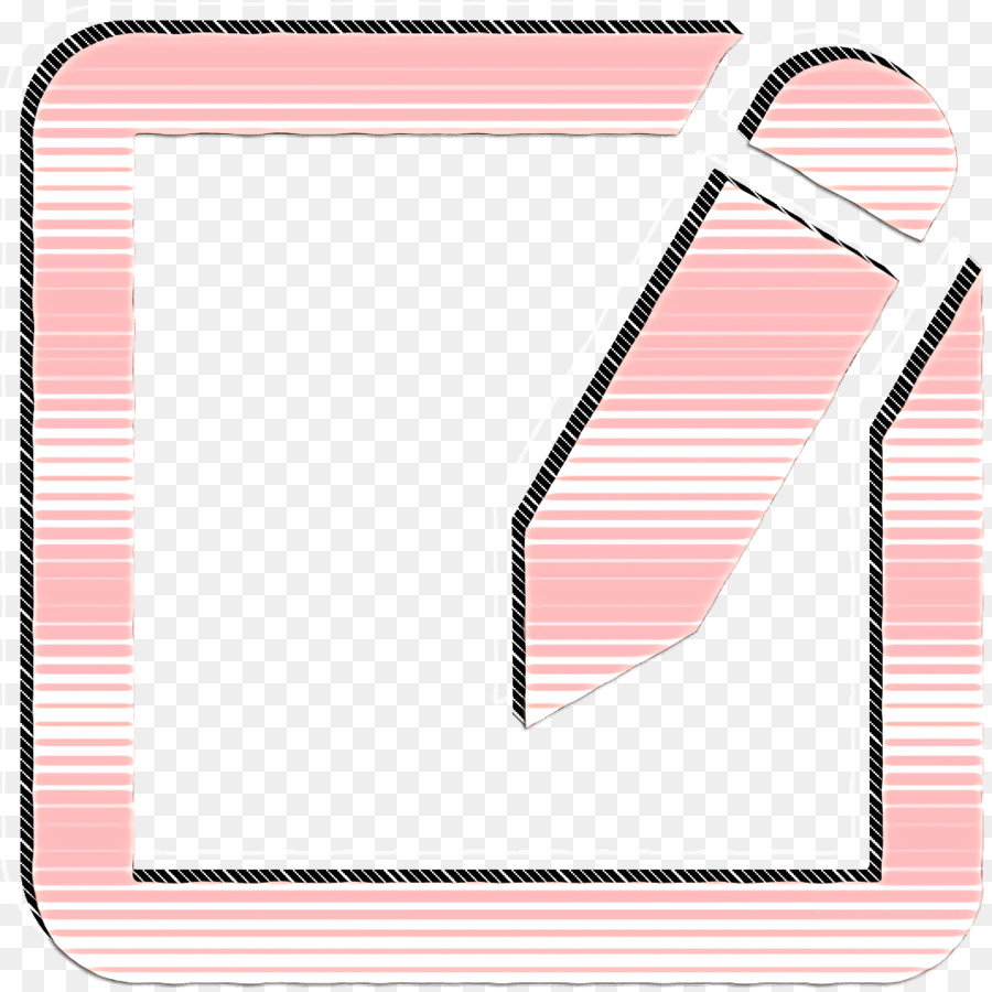 Scholastik-Symbolschnittstellen-Symbol Anmerkungs-Papierquadrat und ein Bleistiftsymbol - 