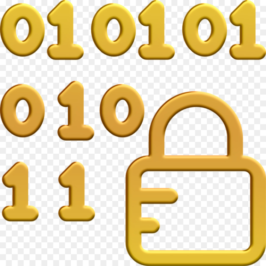 Algorithm icon Crime and Security icon Binary code icon