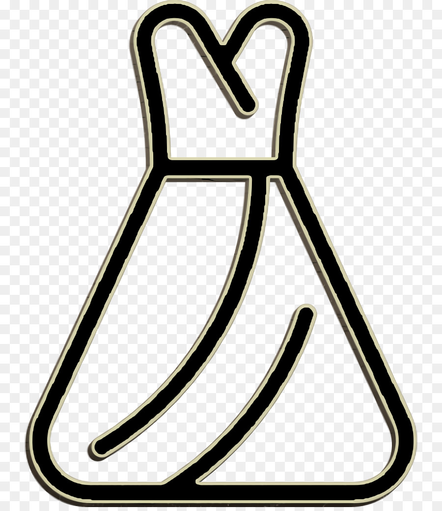Hochzeits-Icon-Hochzeitskleid-Symbol-Kleid-Symbol - 
