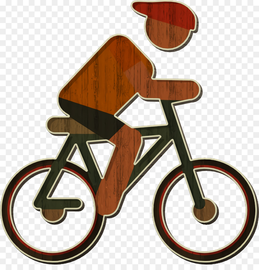 Icona di fitness icona in bicicletta - 
