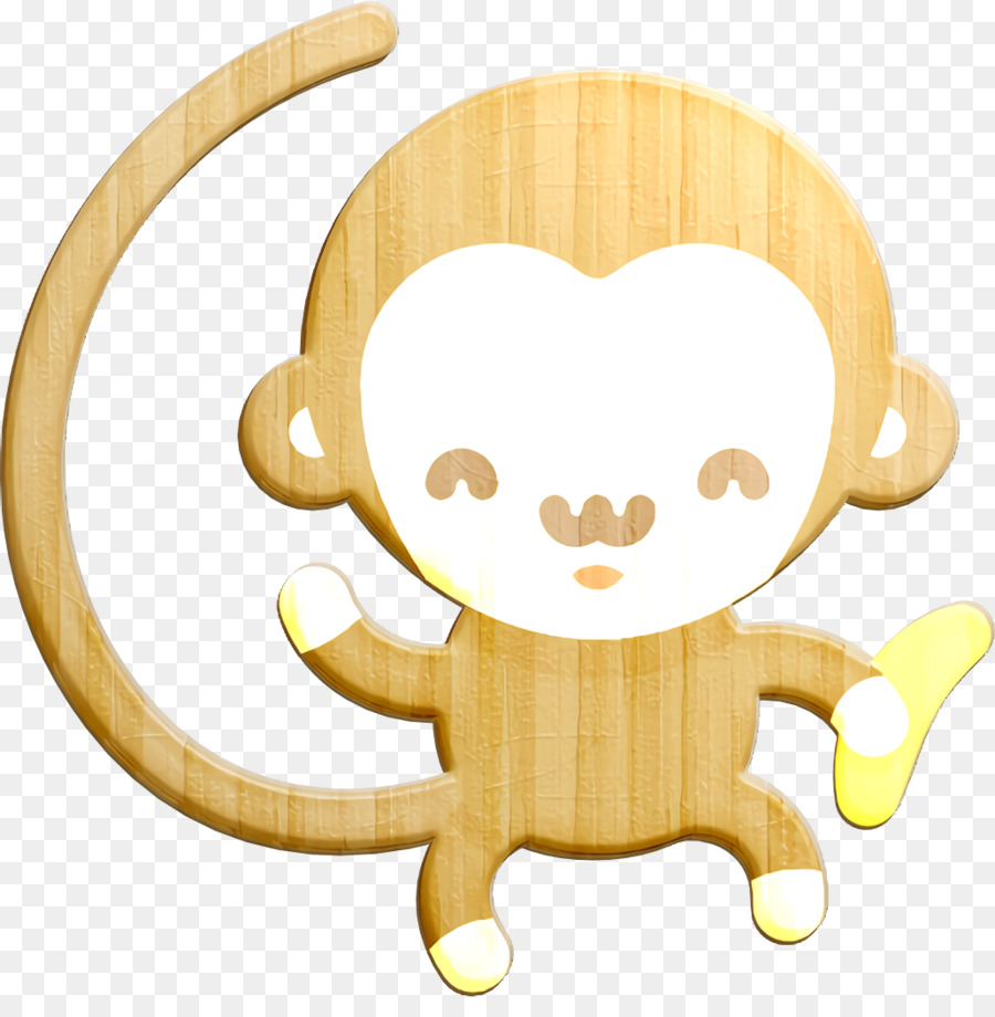 Icona di scimmia icona animali kawaii - 