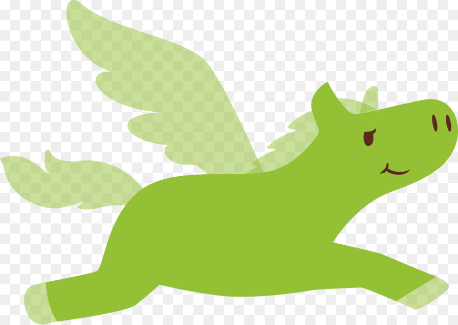 Green della coda del fumetto del cane delle rane - 