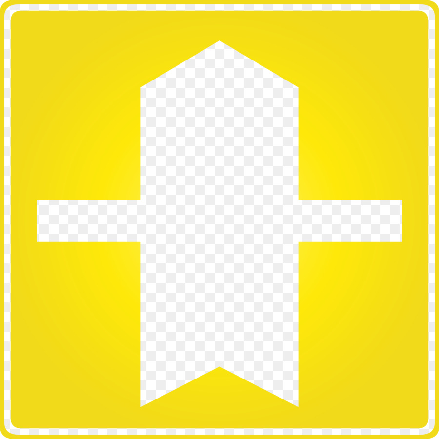 Modello di linea di simbolo del font giallo - 
