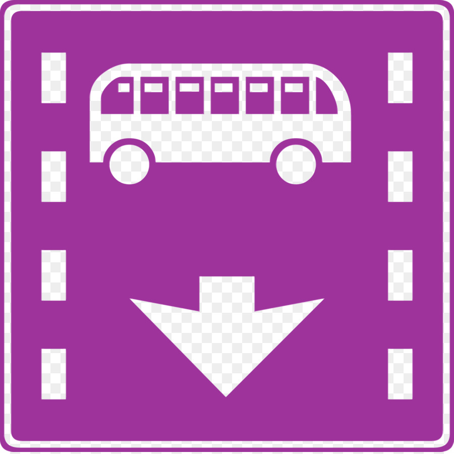 Segnale stradale Bus Lane Vehicle Travel Band Lane Road - 