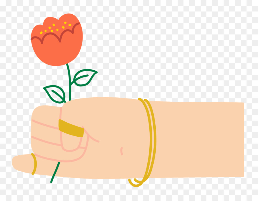 hand holding flower hand flower