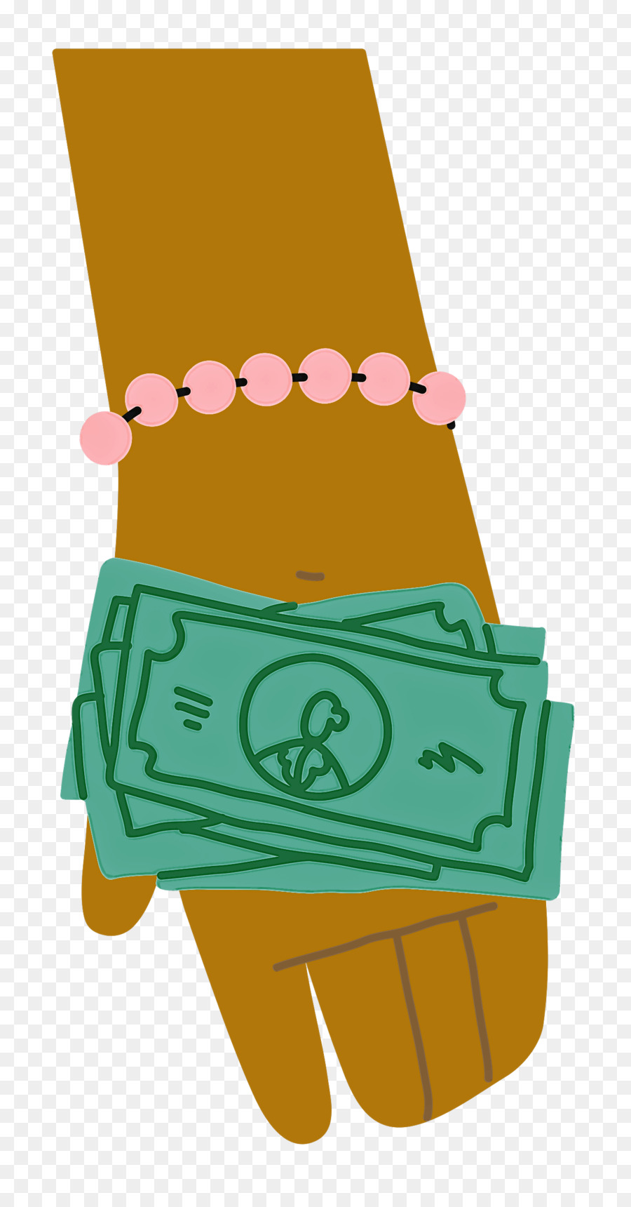 Hand giving cash