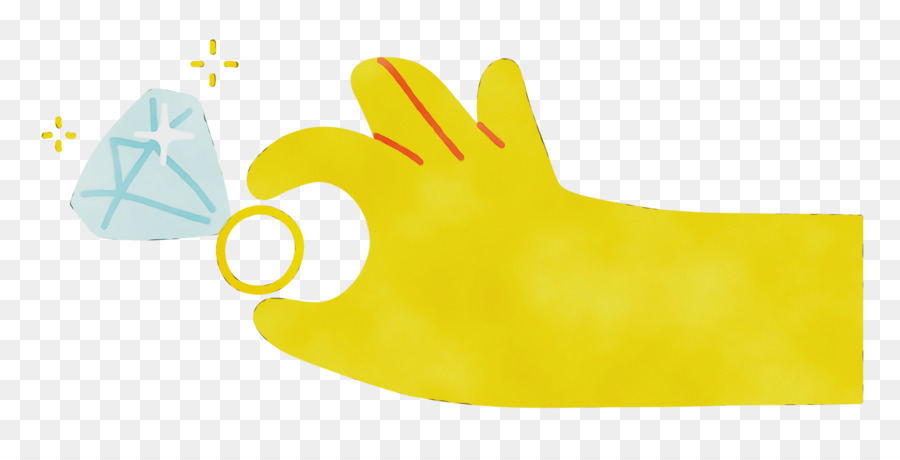 safety glove yellow meter font glove