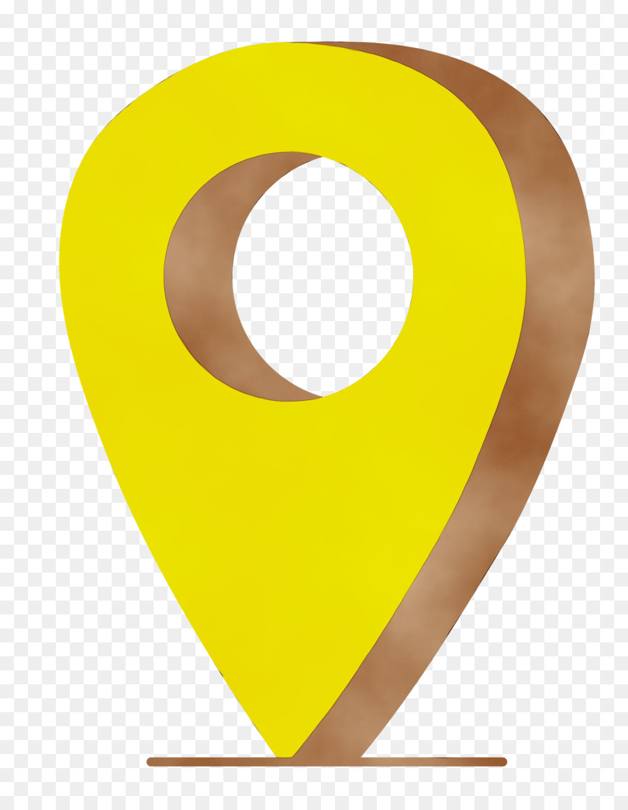Simbolo del misuratore del font giallo del cerchio - 