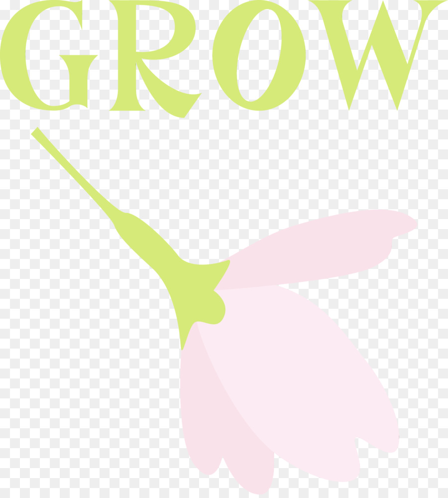 Bướm hoa Cây Stem Petal Logo - 