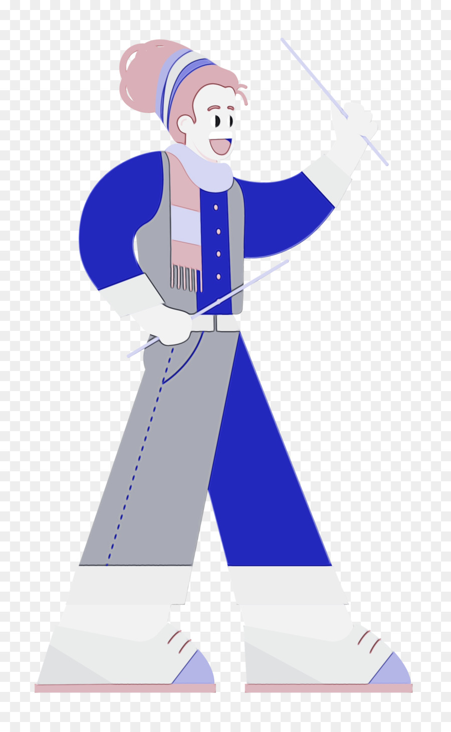 Personaggio dei cartoni animati Cobalto Blue / M Comportamento della riga - 