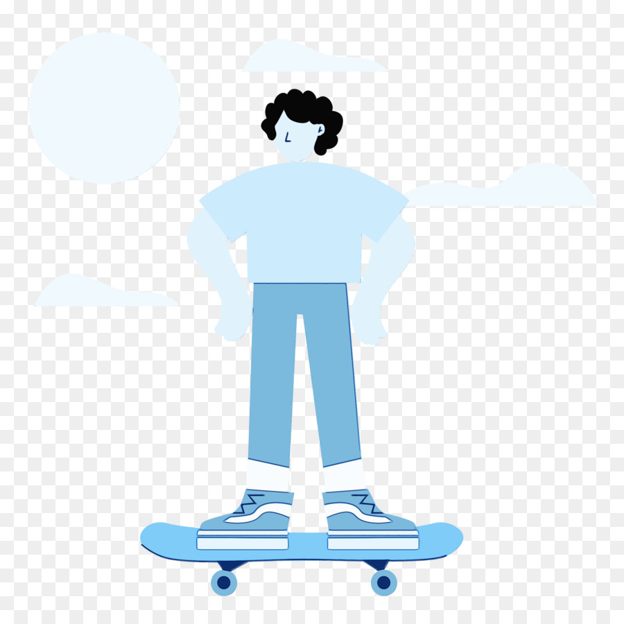 cartoon skateboarding line skateboard equipment